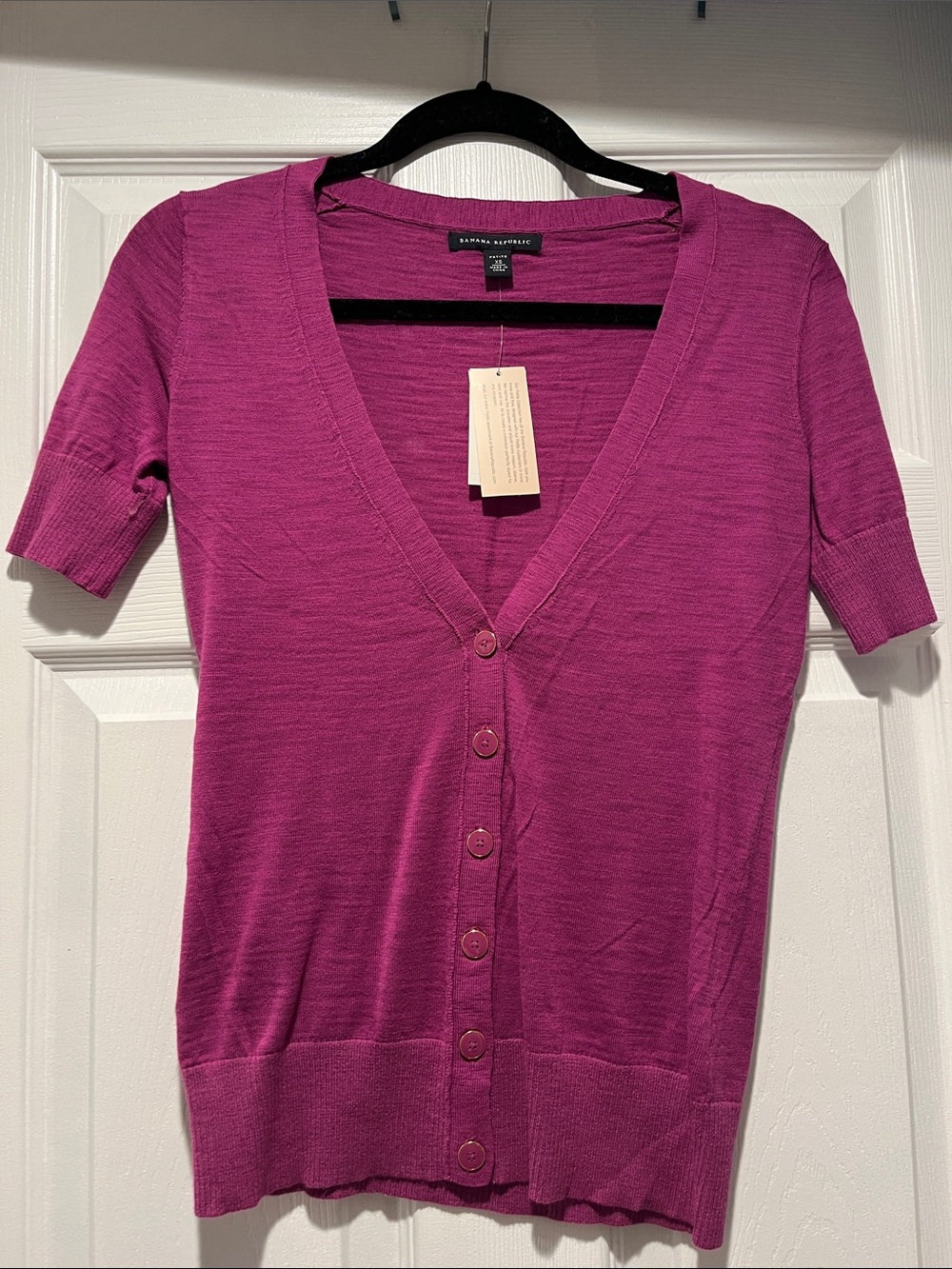 Banana Republic Short Sleeve Button Cardigan